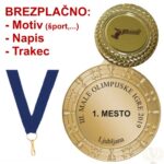 Medalja brazplačno motiv športa trakec in napis